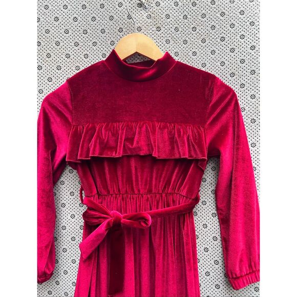 Girls Elegant Dress Long Sleeves Dresses Kids Clothes For Winter Fall Christmas - Picture 4 of 5